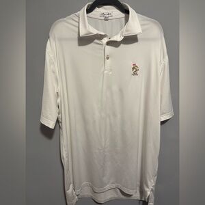 Peter Millar- Summer Comfort Men’s White Polo Shirt. Size L